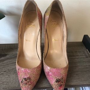 💕Pigalle follies cork bloom Christian Louboutin💕